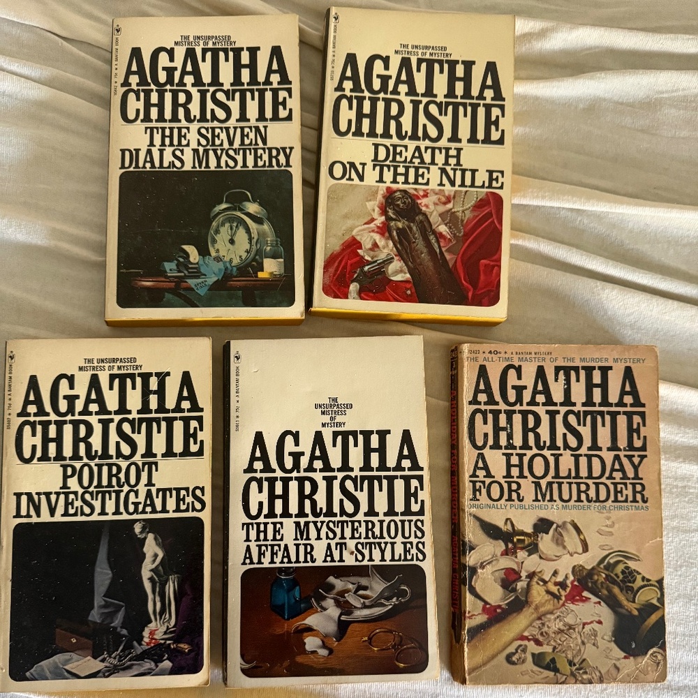 Agatha Christie lot vintage 1970s poirot death on the nile